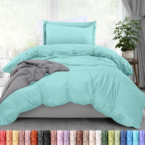 Miniatura 26 de Utopia Bedding Funda de edredón tamaño Queen – 1 funda de edredón con 2 fundas de almohada – Funda de edredón de 3 piezas con cierre de cremallera