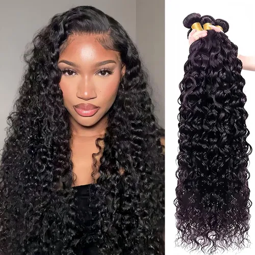 Miniatura 51 de Extensiones de pelo rizado brasileño de Selina, pelo virgen brasileño, 100 gramos/paquete, color natural (16 pulgadas, rizado)