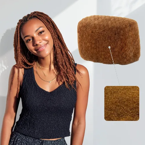 Miniatura 11 de IUC Afro Kinkys - Paquete de cabello humano a granel (12 pulgadas, 1.76 onzas, rubio, #613) 4C afro rizado 100% cabello humano, ideal para trenzar