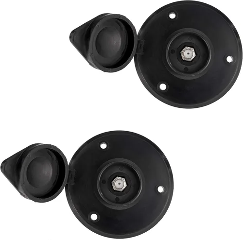 Miniatura 8 de RecPro Placa de TV por cable RV Conector de cable coaxial Opción en blanco o negro 1 o 2 opciones (negro, 1 toma) Fabricado en Estados Unidos