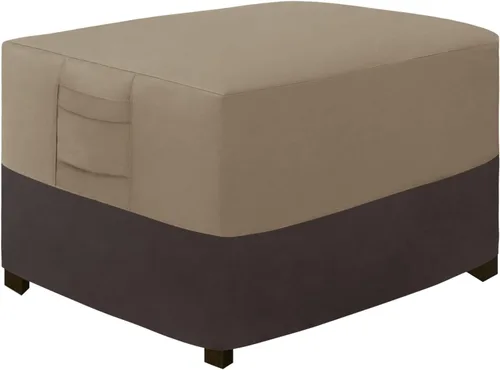 Miniatura 21 de Easy-Going Funda otomana para exteriores, funda impermeable para otomana de patio, funda resistente para muebles de exterior con asas acolchadas