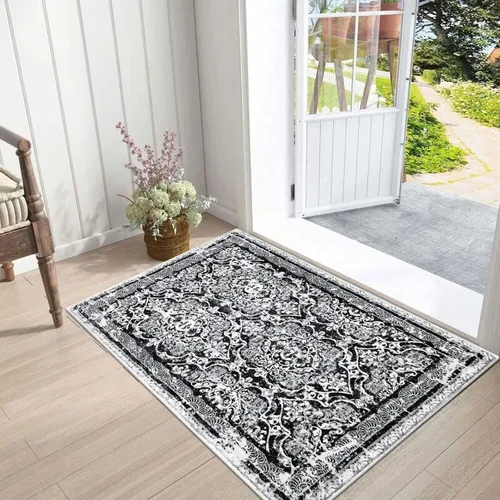 Miniatura 91 de Vaukki - Alfombra de pasillo, suave y peluda, alfombra antideslizante lavable, para lavandería, cocina, granja, baño, entrada y dormitorio