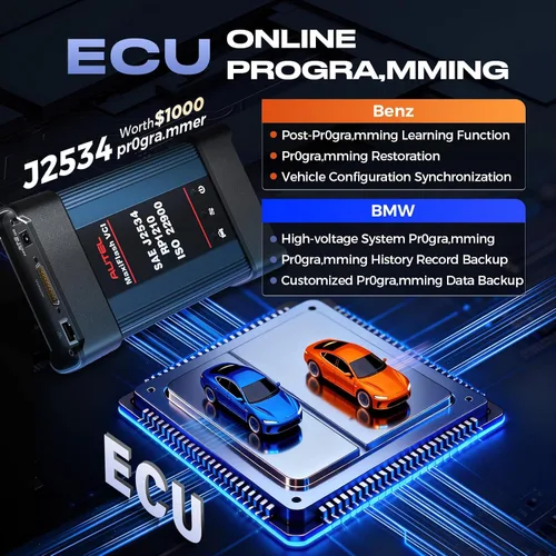 Miniatura 5 de Autel MaxiCOM MK908P - Escáner de diagnóstico de coche con programación de código del ECU, escáner automotriz OBD2 con MaxiScope MP408, osciloscopio