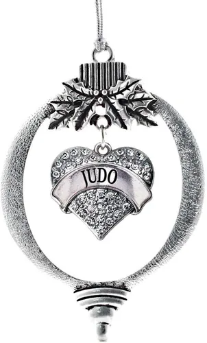 Miniatura 14 de Inspired Silver - Red Merry - Adorno de Navidad plateado - Adorno de árbol de Navidad con dije de corazón con circonita cúbica - Decoración colgante