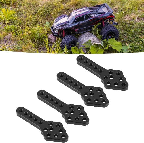 Miniatura 4 de Soporte de amortiguador de coche a control remoto, 4 piezas, juego de 2.008 in/2 pulgadas, placa de montaje de amortiguador de amortiguador de Negro