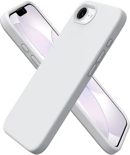 Miniatura 10 de ORNARTO Funda compatible con iPhone 16e de 6.1 pulgadas (2025), silicona líquida de 3 capas cubierta completa de goma de gel suave, funda protectora