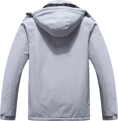 Miniatura 2 de Pooluly - Chaqueta impermeable de invierno, esquí, snowboard, para hombre, con capucha, rompevientos.