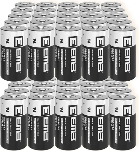 Miniatura 9 de EEMB Paquete de 8 pilas ER34615 D de 3,6 V, batería de litio de 19 Ah Li-SOCL2, batería no recargable LS-33600 SB-D02 XL-205F para máquina