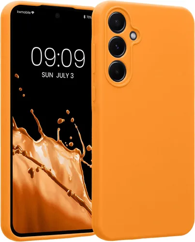 Miniatura 81 de kwmobile Funda compatible con Samsung Galaxy A13 4G - Funda delgada de silicona TPU - Acabado suave al tacto - Amarillo radiante