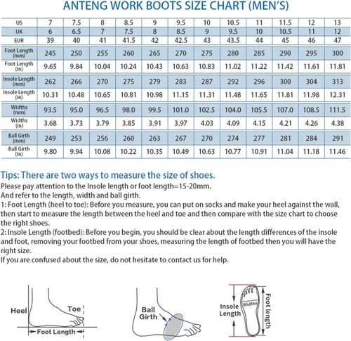 Miniatura 7 de Botas de trabajo para hombre, piel nobuck aceitada, puntera de acero, zapatos de trabajo para hombre, zapatos de protección antideslizantes