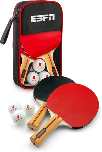ESPN Ping Pong Set, Table Tennis Ideal for Family Games and Game Night 2 paletas + pelotas