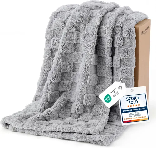 Miniatura 37 de Bedsure GentleSoft - Manta verde salvia para sofá, manta de forro polar a cuadros, regalos de Navidad para mujeres, hombres y niñas, bonita manta