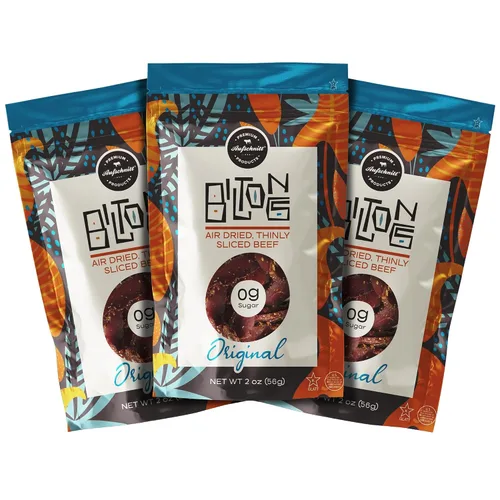Miniatura 9 de Aufschnitt Biltong - Rebanadas de carne de res estilo sudafricano, secado al aire, sin azúcar, todos los ingredientes naturales, sin gluten