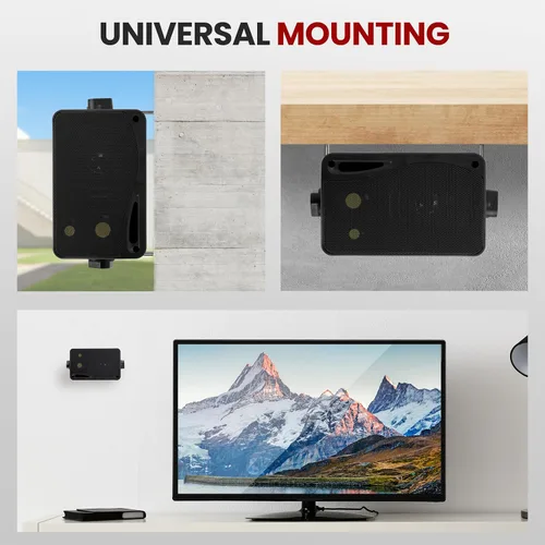 Miniatura 9 de Pyramid Sistema de altavoces de 3 vías para interiores y exteriores - Par de altavoces de montaje en pared en mini caja de 3.5 pulgadas y 200 W