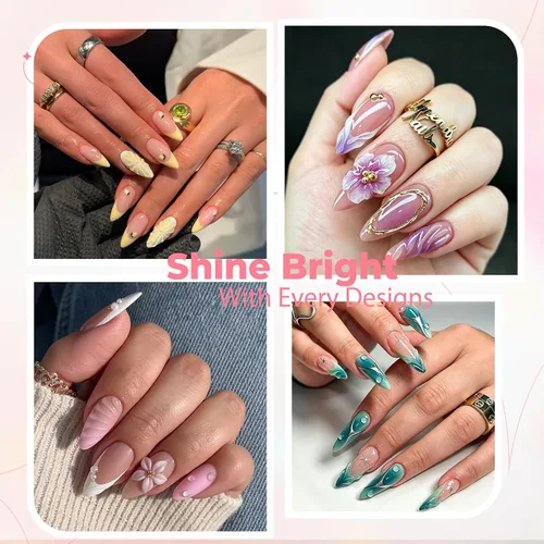 Miniatura 2 de UNA GELLA Arte de uñas en gel 3D, 2 piezas de 15 g de gel de esculpido transparente sin necesidad de limpieza para puntas de uñas, dibujo, moldeado