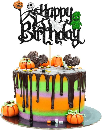 Miniatura 16 de Gyufise 24 adornos para cupcakes de Halloween con calabaza, fantasma, purpurina negra, decoraciones para cupcakes para niños, decoración de fiesta