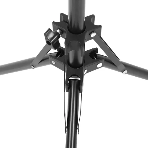 Miniatura 8 de LICAEVEY Soporte de suelo para micrófono con capacidad para 4 micrófonos de aleación de aluminio ajustable trípode plegable para grabación