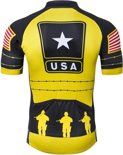 Miniatura 2 de Camiseta de ciclismo de Estados Unidos para hombre, camiseta de ciclismo de carretera, camiseta de manga corta, ropa deportiva, transpirable