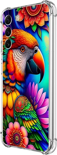 Miniatura 10 de Funda para Galaxy S23, diseño de mariposas azules, rosas, protección contra caídas, a prueba de golpes, de cuerpo completo, resistente a