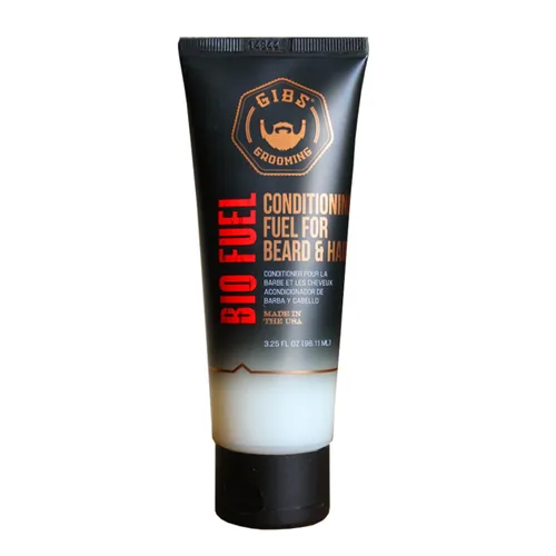 GIBS Grooming Bio Fuel - Combustible acondicionador para el crecimiento de la barba y el cabello (3.25 onzas) de mantequilla de mango, palma enana