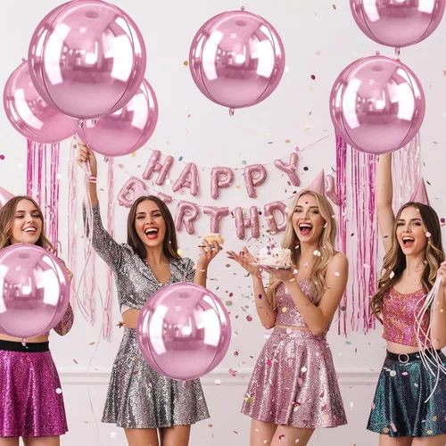 Miniatura 8 de Globos redondos de papel de aluminio para baloncesto, globos de helio 4D de 22 pulgadas, 18 pulgadas, 15 pulgadas, balón de baloncesto negro