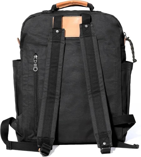 Miniatura 3 de Mochila de lona Gootium para mujeres, estilo vintage con cierre de cremallera, mochila casual para hombres, de tela, para viajes al aire libre