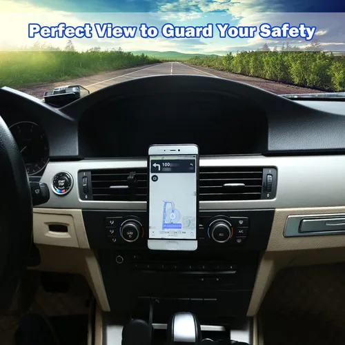 Miniatura 3 de Soporte rotatorio para teléfono celular de 360 grados para BMW Serie 3 E90 E91 E92 E93 2005-2010 2011 2012 (aleación de aluminio)