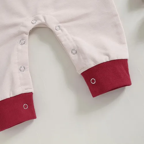 Miniatura 74 de FYBITBO Ropa de bebé niño niña Santa manga larga mono mameluco recién nacido primera Navidad traje de una pieza
