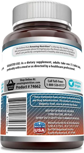 Miniatura 3 de Amazing Formulas Suplemento de Calcio con Vitamina D3 Tabletas Sin OGM Sin Gluten Fabricado en Estados Unidos (Paquete de 1 120 Unidades)