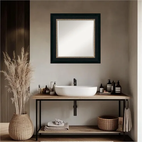 Miniatura 8 de Amanti Art Bronze Bathroom Mirror for Over Sink, 27x27 Paragon Bronze Square Vanity Mirror, Medium Traditional Frame, Hangs Horizonally and