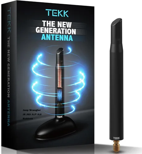 Miniatura 19 de Tekk - Antena corta para auto, diseñada para una recepción optimizada de FM/AM, 4.8 pulgadas
