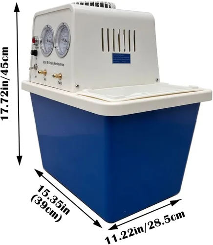 Miniatura 3 de INTBUYING Bomba de vacío de agua circulante de 110V 15L Aspirador de chorro de agua de laboratorio para química y evacuación de aire, bomba de vacío