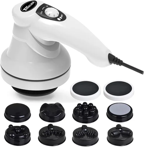 Miniatura 7 de TOTO81JXM Masajeador eléctrico para celulitis: máquina de esculpir el cuerpo con 8 cabezales de masaje, drenaje linfático y estiramiento de la piel