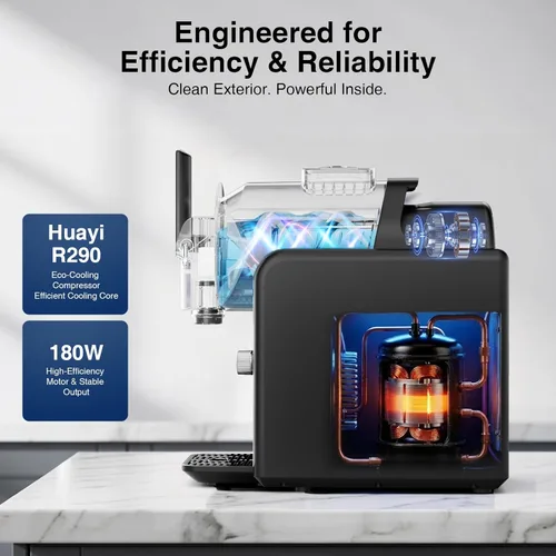 Miniatura 5 de Máquina de granizado y máquina para hacer helados 2 en 1, 6 modos para batidos, batidos, cócteles, margarita y helado, no necesita hielo