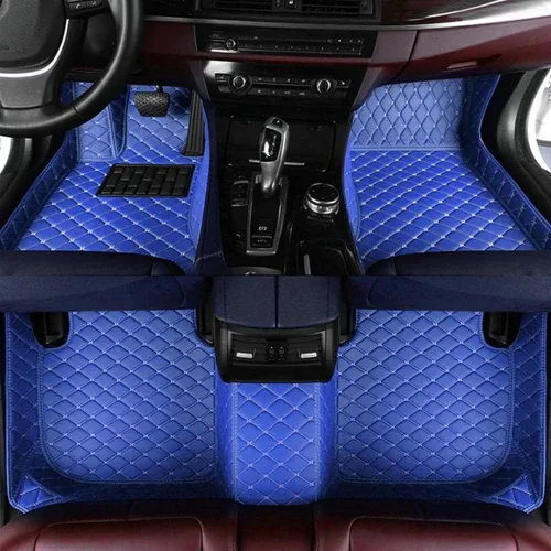 Miniatura 18 de Tapetes de cuero impermeables para automóvil y SUV, alfombrillas para hombres y mujeres, negro y beige, personalizable (color marrón)
