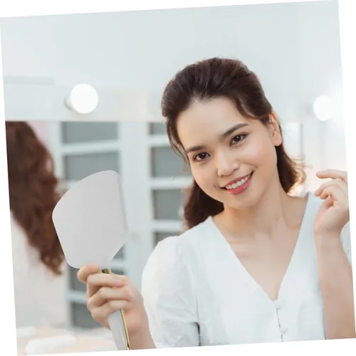 Miniatura 8 de Espejo de maquillaje de alta definición con mango de espejo a granel para niñas y mujeres