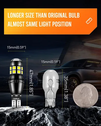 Miniatura 70 de 1156 Bombillas LED Ámbar Amarilla Luz de Señal de Giro 400% de Brillo 1141 1003 7506 Bombillas LED P21W Usadas para Luces Intermitentes Luz Trasera