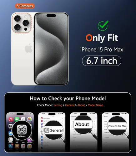 Miniatura 1470 de FNTCASE Funda para iPhone 13 Pro-Max: Fundas magnéticas transparentes compatibles con Magsafe Slim anti amarillamiento protección contra caídas