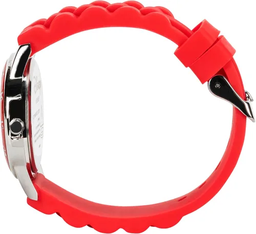 Miniatura 9 de Disney Reloj para enseñar la hora a niños CZ1009 Cars Rayo McQueen Reloj circular con correa de hule roja