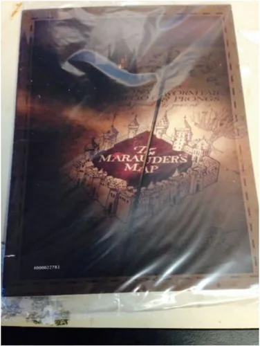 Miniatura 7 de Mapa del Merodeador de Hogwarts, mundo de Harry Potter de Warner Bros, edición limitada