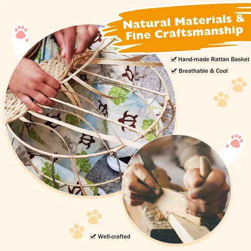 Miniatura 7 de Tangkula Árbol para gatos moderno, torre para gatos pequeña con poste de rascar de sisal natural, condominio para gatos de mimbre hecho a mano