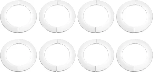 Miniatura 18 de uxcell Brida dividida de pared, placa redonda de escudo de acero inoxidable 304 de 0.866 in para tubo de diámetro de 0.866 in