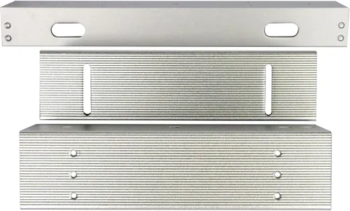 Miniatura 2 de Visionis FPC-5192 Cerradura electromagnética interior de 600 libras con soporte L y Z de 600 libras para puerta de entrada Maglock de control
