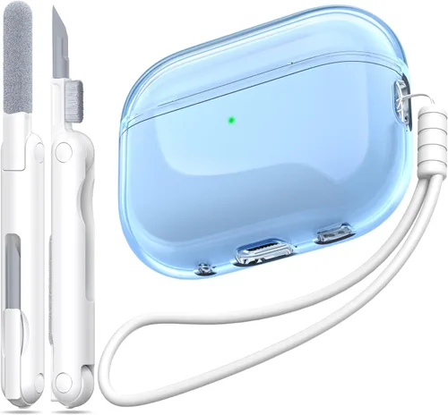 Miniatura 23 de Funda para Estuche de Airpods Pro de 2ª/1ª Generación, Compatible con Estuche de Airpods Pro de 2ª Gen Puerto de Carga USB C, Funda Suave