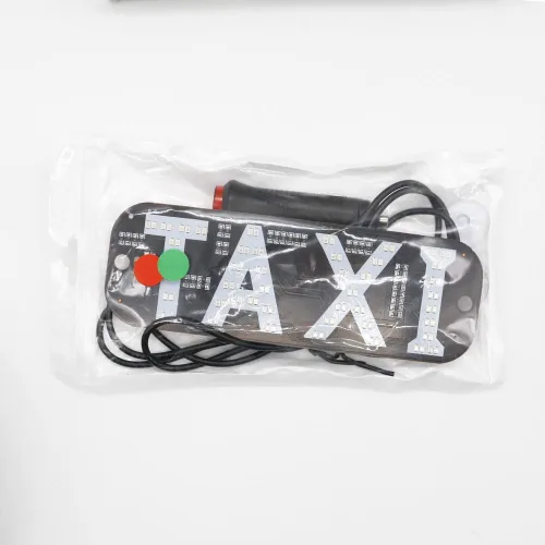 Juren - Luz de taxi, decoración de letrero LED de taxi, logotipo de luz LED de taxi cambiable de 2 colores, gancho intermitente en la ventana del