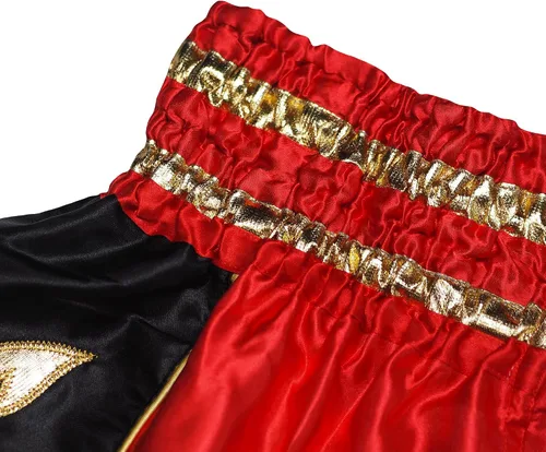 Miniatura 4 de Pantalones cortos de Muay Thai para niños (4 años a 10 años) para boxeo, kickboxing, artes marciales mixtas, entrenamiento para niños y niñas