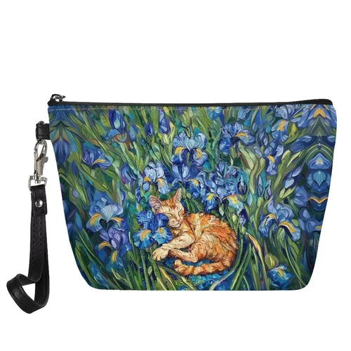 Miniatura 30 de Mumeson Patrón personalizado para mujer, bolsa de cosméticos de viaje, estuche de maquillaje, organizador de neceser de tocador
