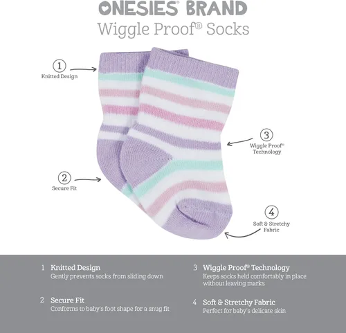 Miniatura 6 de Onesies Brand Unisex Baby 12-Pair Bootie Socks