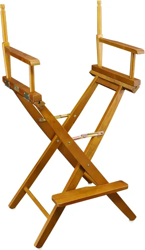 Casual Home silla de director de 18 pulgadas, únicamente armazón, Madera, Honey Oak Negro
