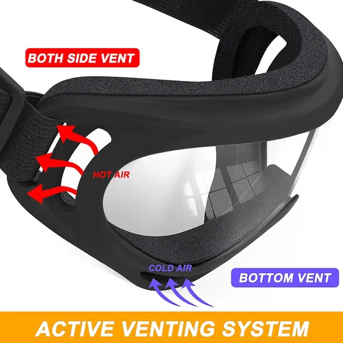Miniatura 4 de OXG 5 pares de gafas de motocicleta para jóvenes, hombres y mujeres, gafas ATV de esquí, gafas anti-UV, a prueba de polvo y viento, para bicicletas